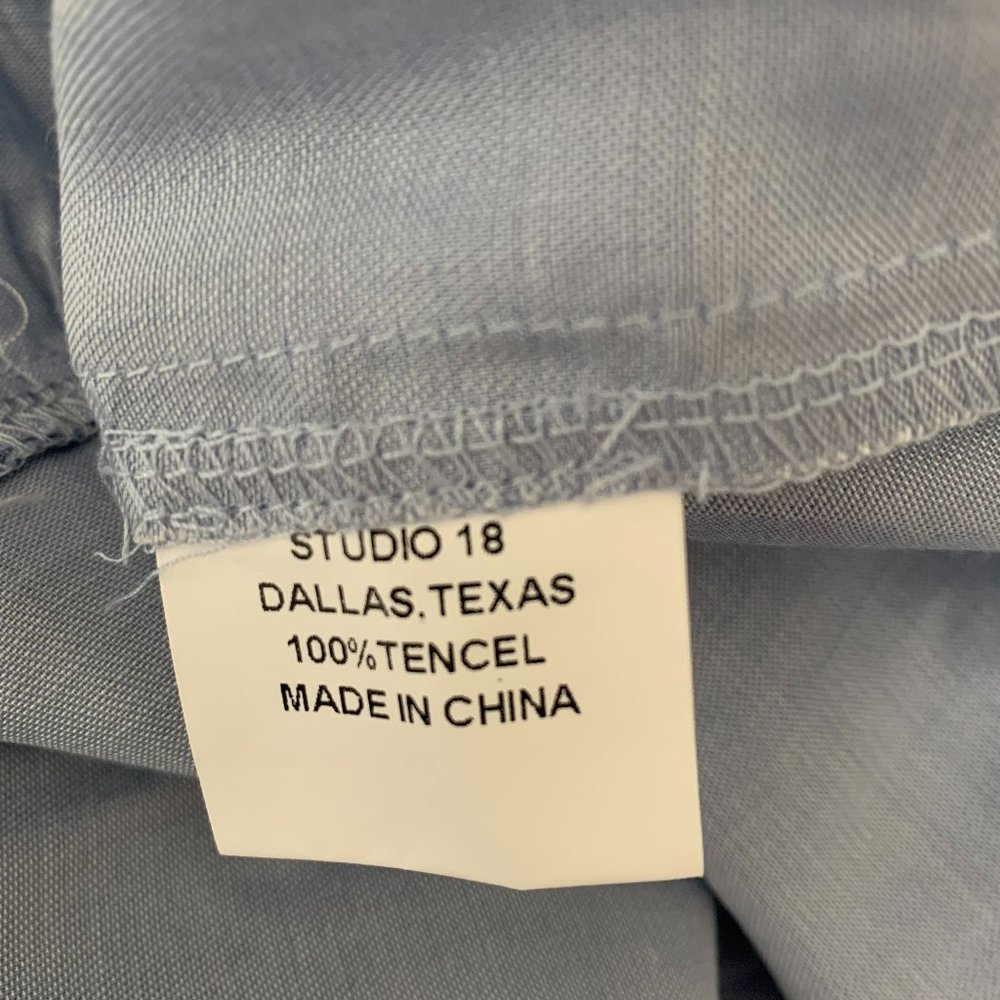 HP💋NWT! Madeleine Maternity Studio 18 Sz M Tie Neck Long Sleeves Ruffle Dress - Picture 7 of 7